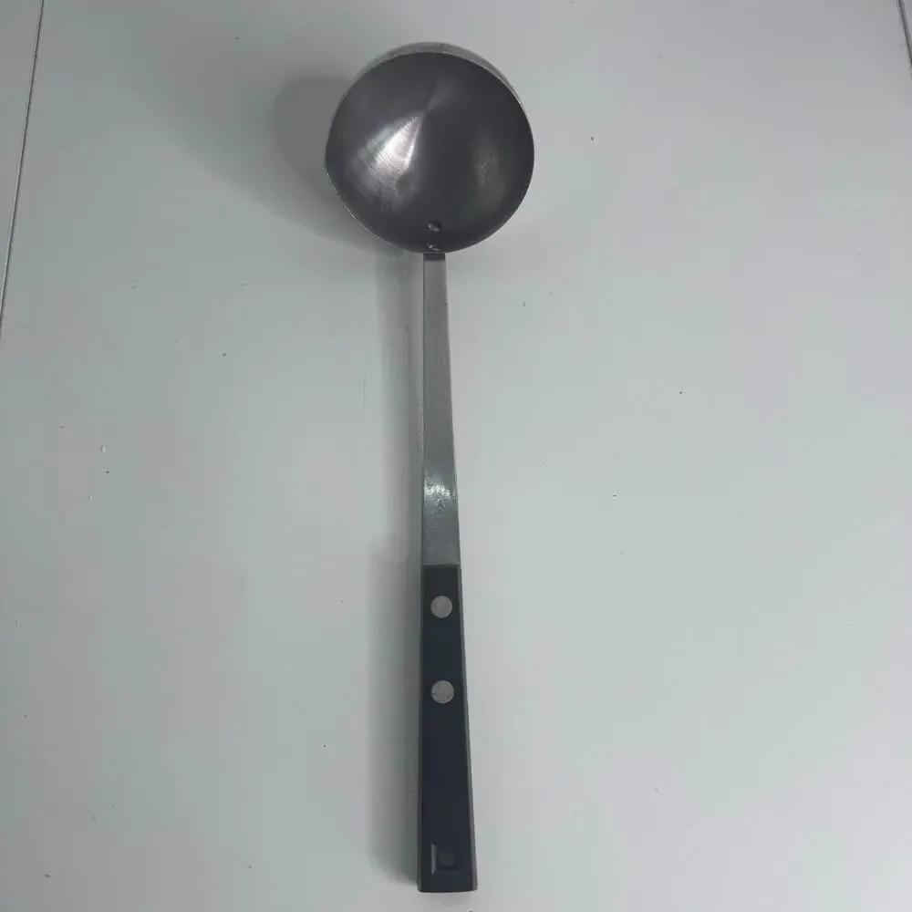 Vintage Household Set of 2 Stainless Steel Ladle and Turner USA Made Utensil